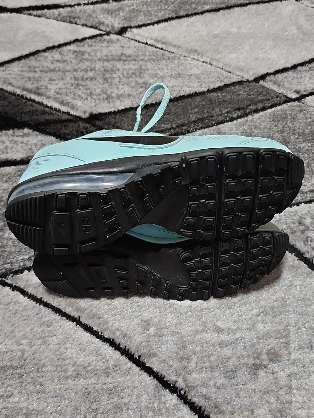 NIKE AIR MAX DEFY RN 2013 GLACIER ICE  BLUE BLACK SWOOSH ATHLETIC SHOES